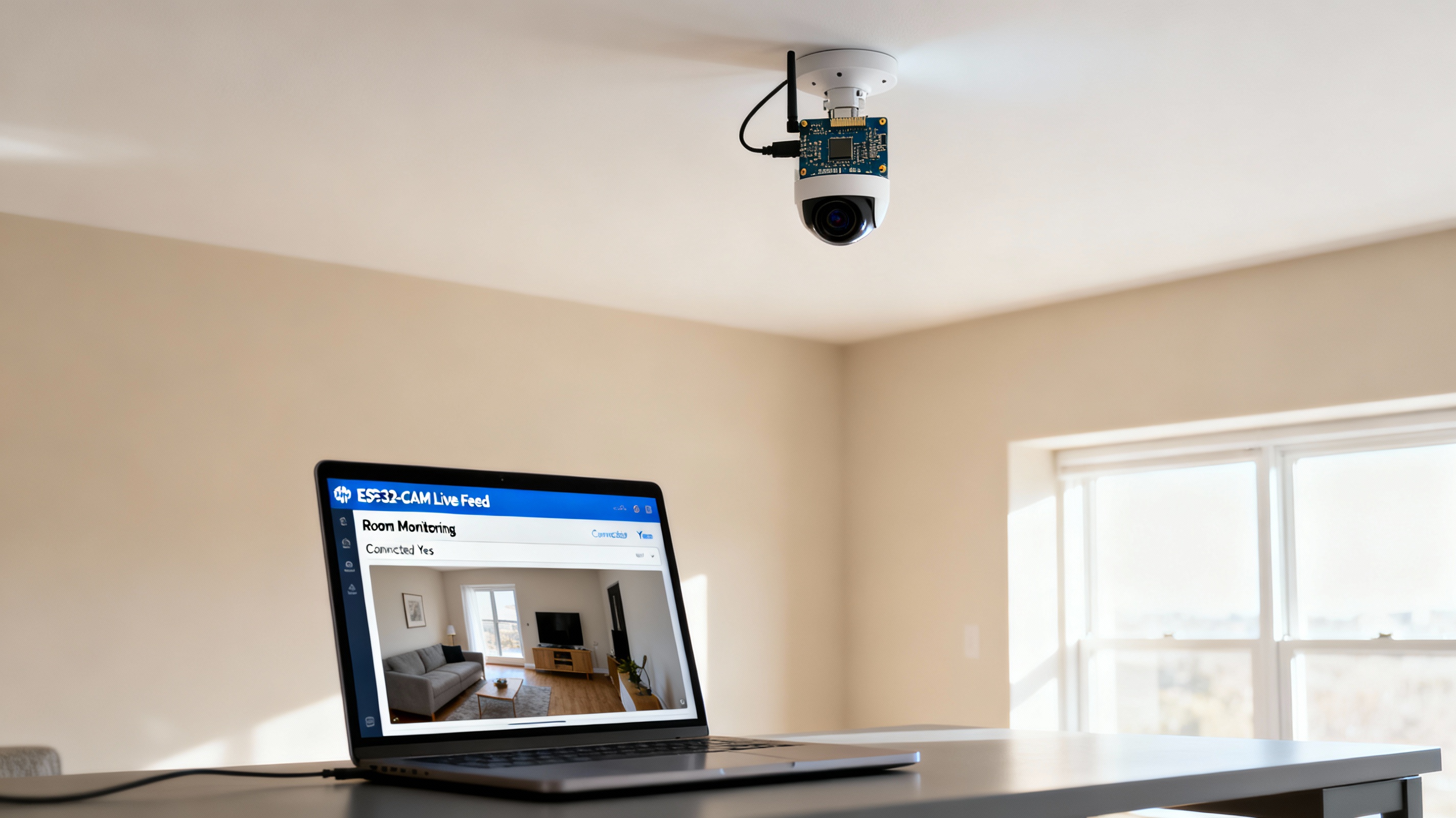 Architecture diagram showing ESP32-CAM sending image data via an MQTT Broker to the MQTTfy dashboard.