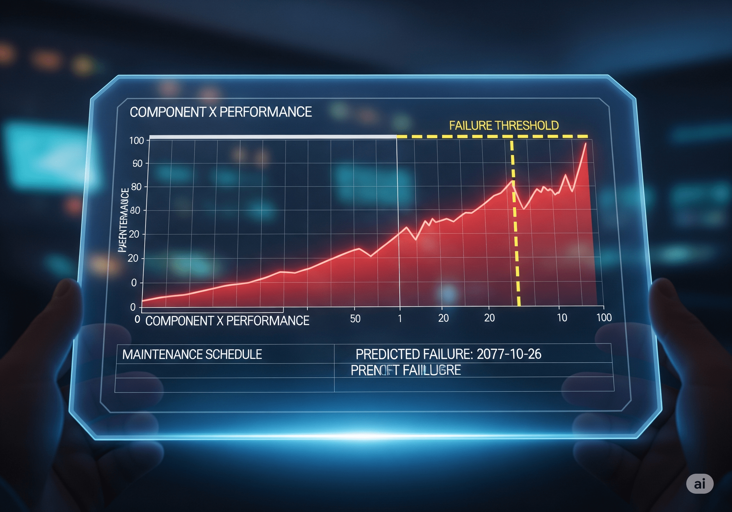 Engineer performing predictive maintenance on machinery