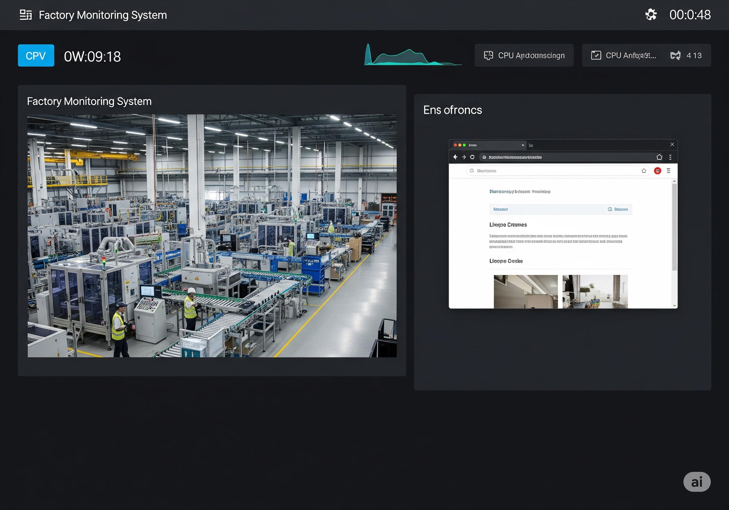 Embedded content in dashboard